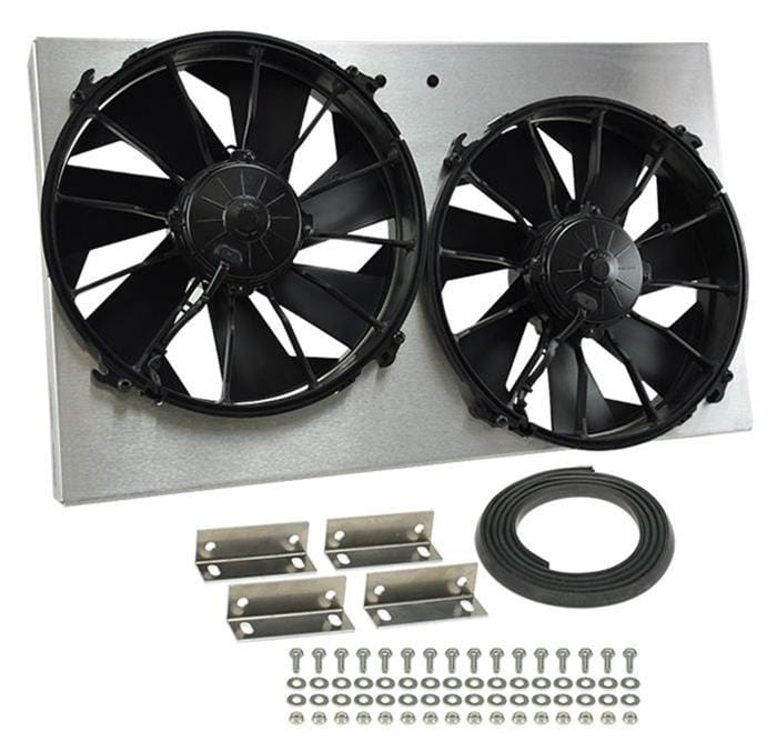 Derale Cooling Products Derale High-Output Dual RAD Fan and Shroud Kits 16825 Autofit