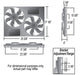 Derale Cooling Products Derale High-Output Dual RAD Fan and Shroud Kits 16826 Autofit