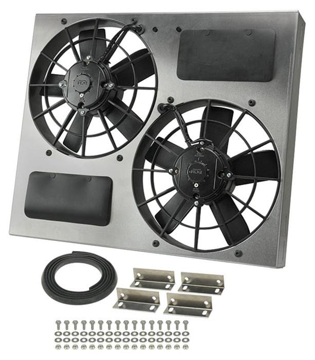 Derale Cooling Products Derale High-Output Dual RAD Fan and Shroud Kits 16830 Autofit