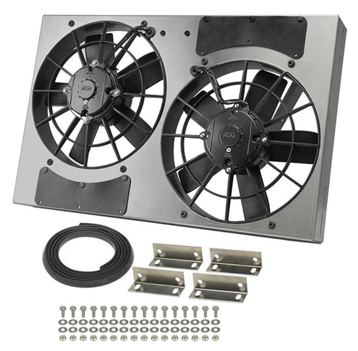 Derale Cooling Products Derale High-Output Dual RAD Fan and Shroud Kits 16831 Autofit