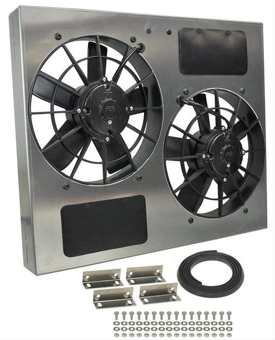 Derale Cooling Products Derale High-Output Dual RAD Fan and Shroud Kits 16835 Autofit