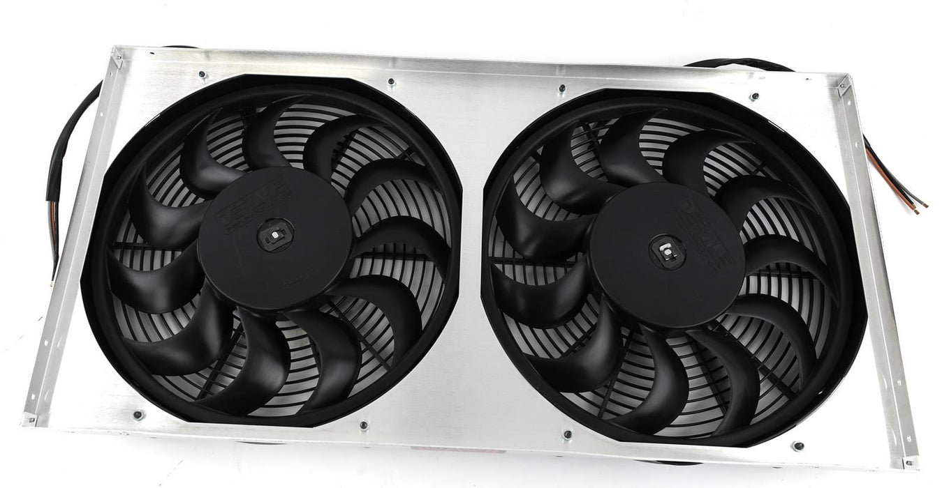 Derale Cooling Products Derale High-Output Dual RAD Fan and Shroud Kits 16843 Autofit