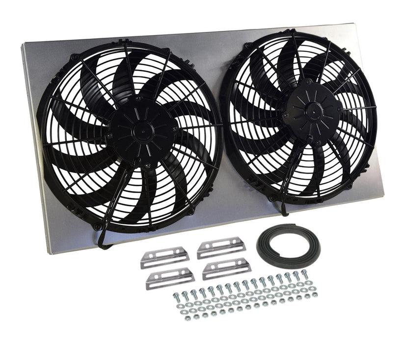 Derale Cooling Products Derale High-Output Dual RAD Fan and Shroud Kits 16850 Autofit