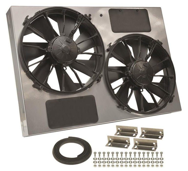 Derale Cooling Products Derale High-Output Dual RAD Fan and Shroud Kits 16927 Autofit
