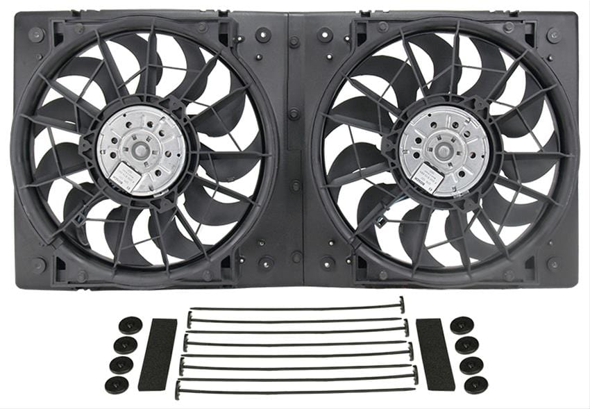 Derale Cooling Products Derale High-Output Dual RAD Fan and Shroud Kits 16928 Autofit