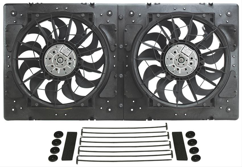Derale Cooling Products Derale High-Output Dual RAD Fan and Shroud Kits 16934 Autofit