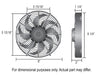 Derale Cooling Products Derale High-Output Paddle Blade Fans 16108 Autofit