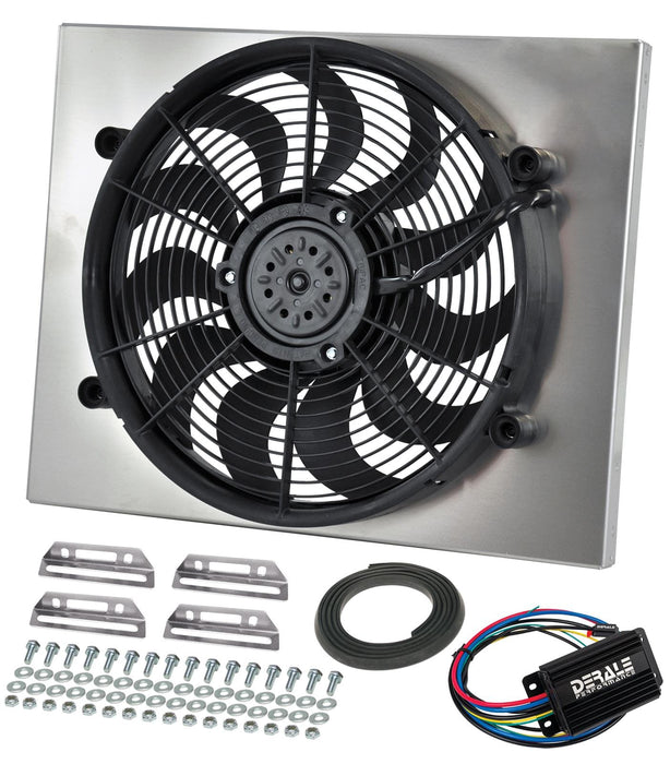 Derale Cooling Products Derale High-Output RAD Fan and Shroud Powerpacks 66821 Autofit