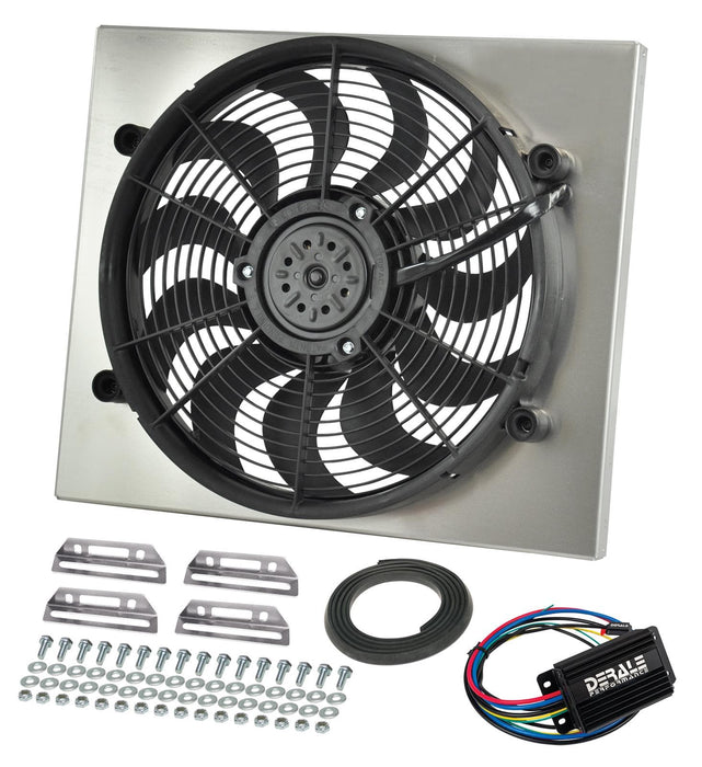 Derale Cooling Products Derale High-Output RAD Fan and Shroud Powerpacks 66822 Autofit