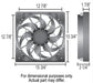 Derale Cooling Products Derale High-Output Single RAD Fan and Shroud Kits 16926 Autofit