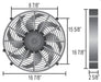 Derale Cooling Products Derale High-Output Single RAD Fans 16217 Autofit