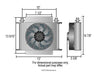 Derale Cooling Products Derale Hyper-Cool Extreme Remote Fluid Coolers with Fan 13870 Autofit