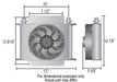 Derale Cooling Products Derale Hyper-Cool Extreme Remote Fluid Coolers with Fan 15876 Autofit