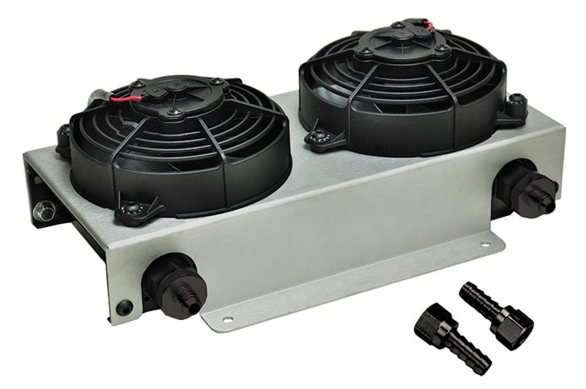 Derale Cooling Products Derale Hyper-Cool Remote Fluid Coolers with Fan Kits 13740 Autofit