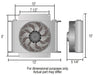 Derale Cooling Products Derale Hyper-Cool Remote Fluid Coolers with Fan Kits 13764 Autofit