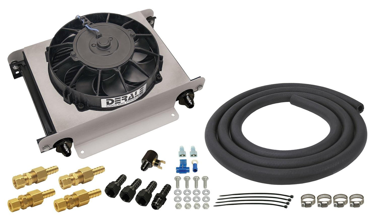 Derale Cooling Products Derale Hyper-Cool Remote Fluid Coolers with Fan Kits 13960 Autofit