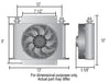 Derale Cooling Products Derale Hyper-Cool Remote Fluid Coolers with Fan Kits 13960 Autofit