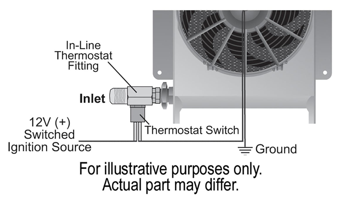 Derale Cooling Products Derale Hyper-Cool Remote Fluid Coolers with Fan Kits 15660 Autofit
