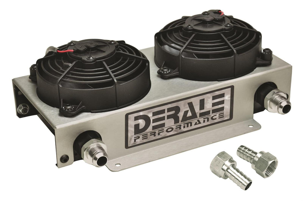 Derale Cooling Products Derale Hyper-Cool Remote Fluid Coolers with Fan Kits 15845 Autofit