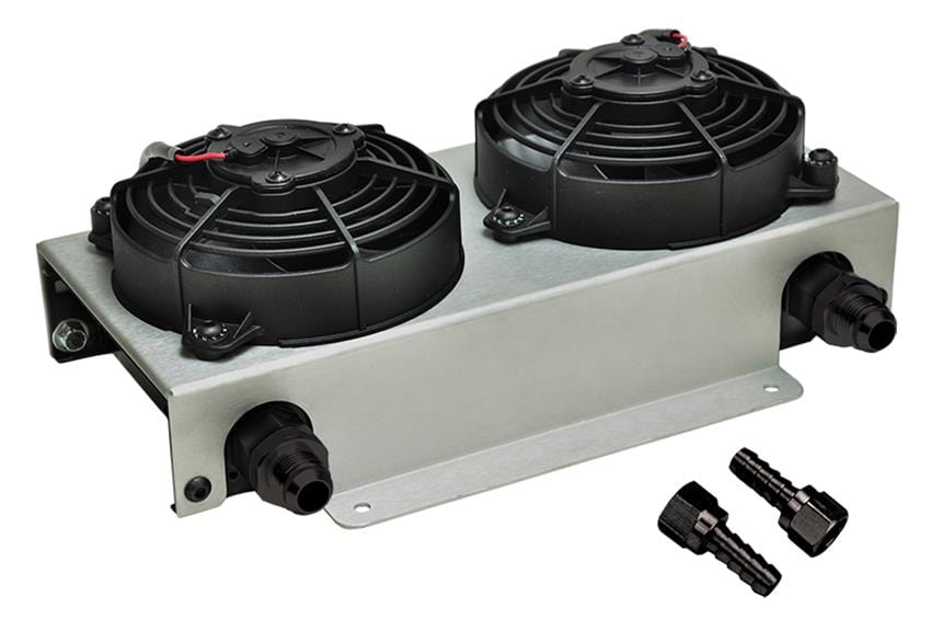 Derale Cooling Products Derale Hyper-Cool Remote Fluid Coolers with Fan Kits 15845 Autofit