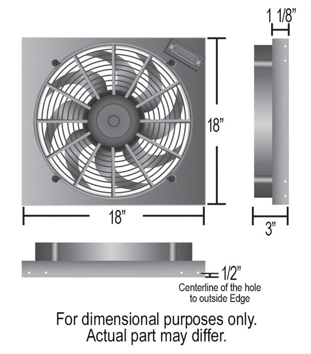 Derale Cooling Products Derale PWM Electric Fan Powerpacks 66818 Autofit
