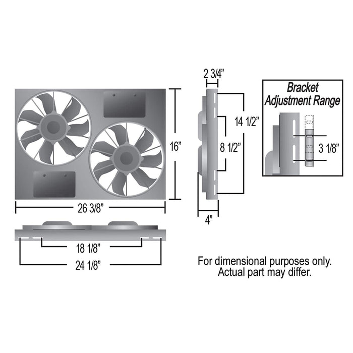 Derale Cooling Products Derale PWM Electric Fan Powerpacks 66836 Autofit