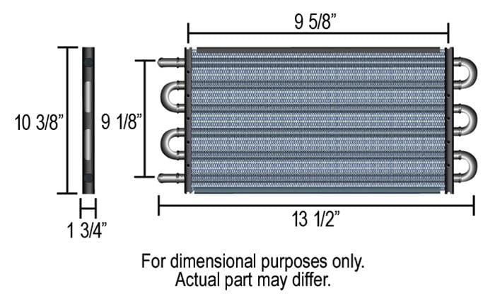 Derale Cooling Products Derale Replacement Tube and Fin Engine Oil Coolers 15300 Autofit