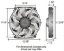 Derale Cooling Products Derale Tornado Universal Fans 16012 Autofit