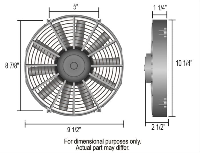 Derale Cooling Products Derale Tornado Universal Fans 16509 Autofit