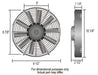 Derale Cooling Products Derale Tornado Universal Fans 16619 Autofit