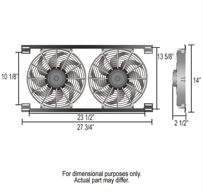 Derale Cooling Products Derale Tornado Universal Fans 16824 Autofit