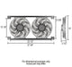Derale Cooling Products Derale Tornado Universal Fans 16824 Autofit