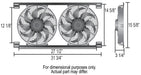 Derale Cooling Products Derale Tornado Universal Fans 16834 Autofit