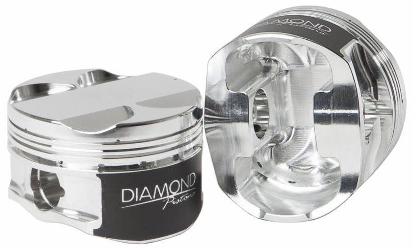 DIAMOND 86.5mm bore, 86mm stroke, 5.590" rod length, -10.4cc dome volume Toyota 2JZGTE Turbo Dish Top Forged Pistons D37004-6 Autofit