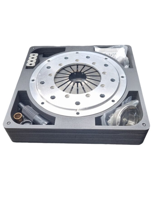 Drews Automotive Clutch Nissan Spline / Clutch SplineAdd Billet Flywheel / Standard Fork/Slave Configuration featuring a 16mm Carrier Stage 8 SR20 RWD Twin Plate - 225mm Organic Clutch Kit - 1000nm - Drews Autofit