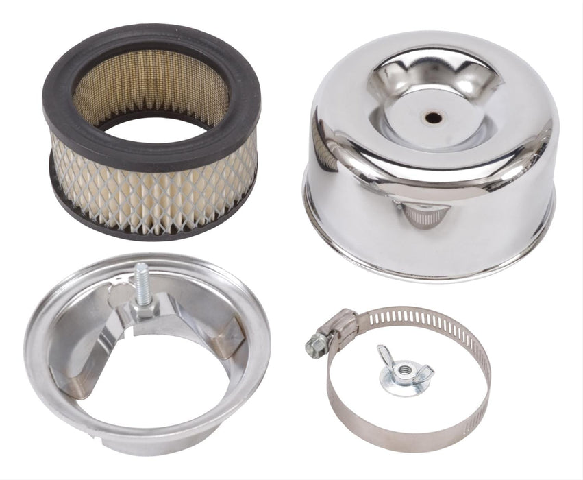 Edelbrock Edelbrock 94 Round Chrome Air Cleaners 1202 Autofit