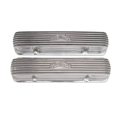 Edelbrock Edelbrock Classic Cast Aluminum Valve Covers 4130 Autofit