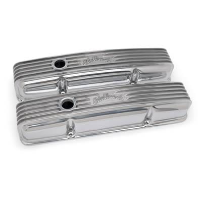 Edelbrock Edelbrock Classic Cast Aluminum Valve Covers 4144 Autofit