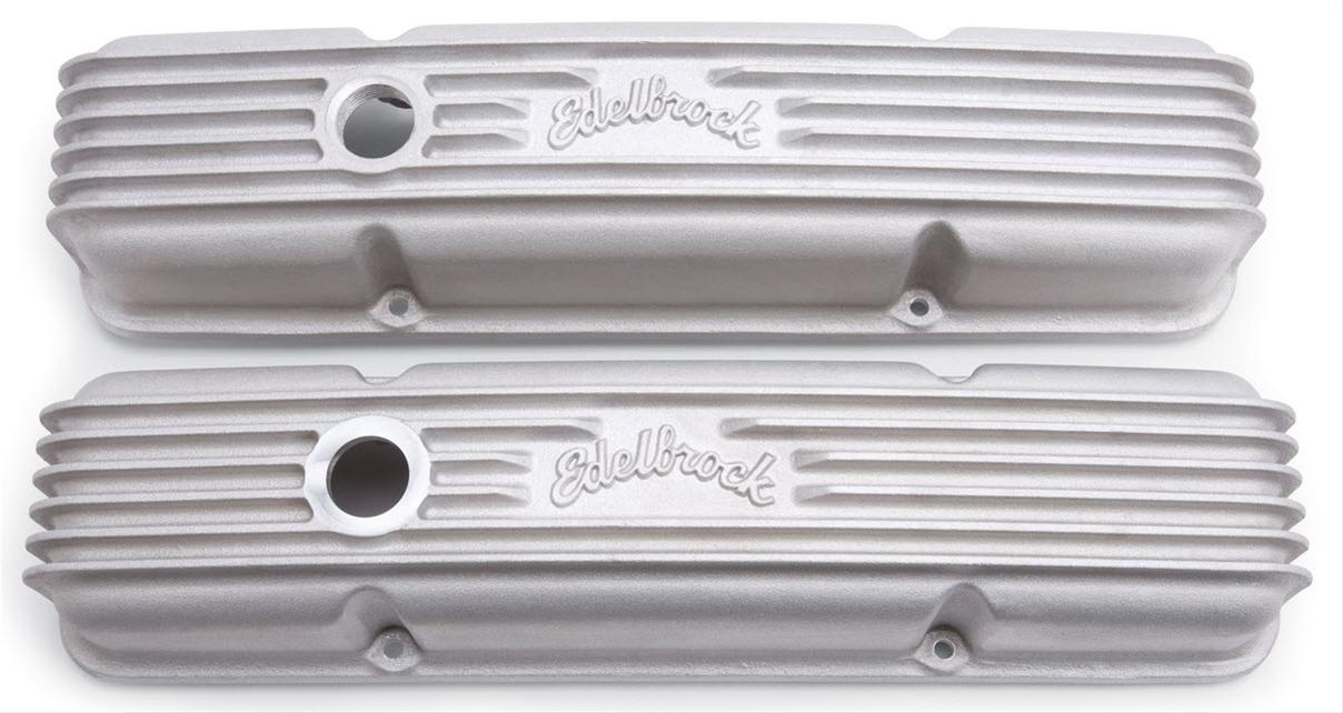 Edelbrock Edelbrock Classic Cast Aluminum Valve Covers 41449 Autofit