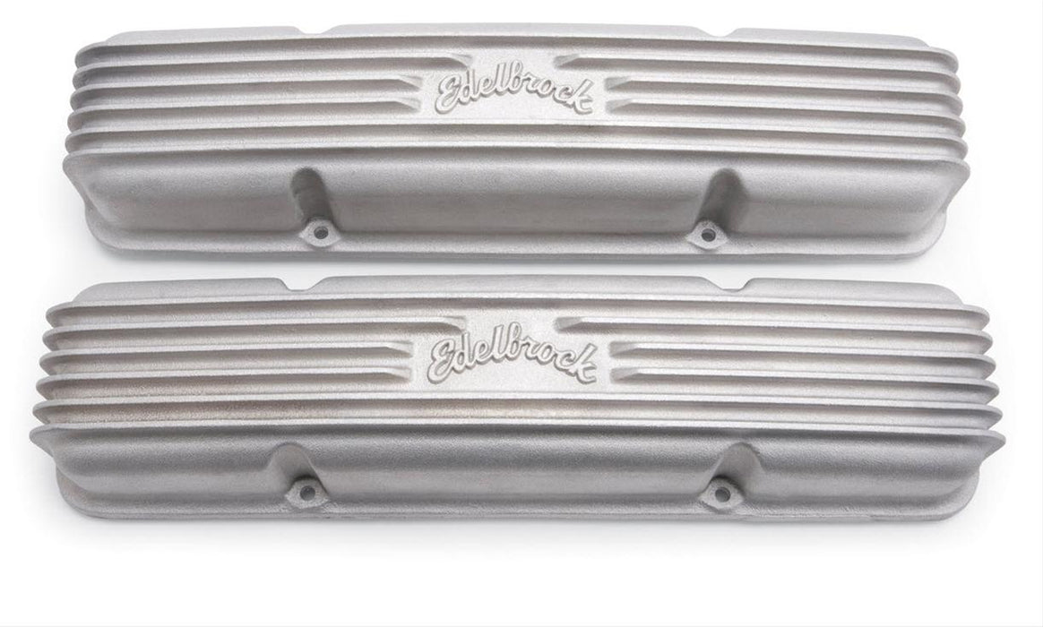 Edelbrock Edelbrock Classic Cast Aluminum Valve Covers 41459 Autofit
