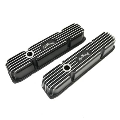 Edelbrock Edelbrock Classic Cast Aluminum Valve Covers 41923 Autofit
