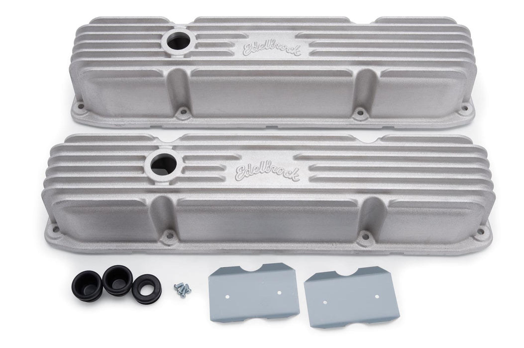 Edelbrock Edelbrock Classic Cast Aluminum Valve Covers 41929 Autofit