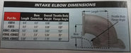 Edelbrock Edelbrock High-Flow EFI 4500 Series Intake Elbows 3815 Autofit