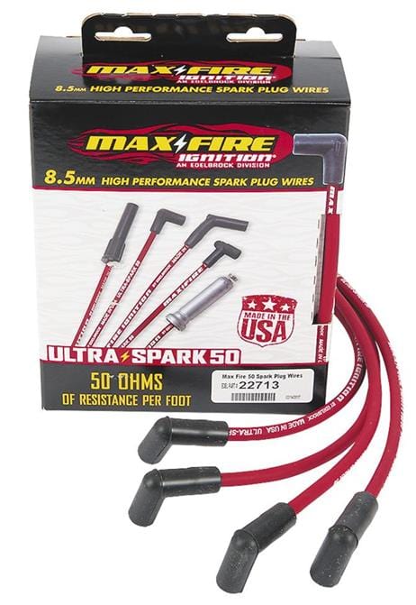 Edelbrock Edelbrock Max-Fire Ultra-Spark 50 Spark Plug Wire Sets 22713 Autofit