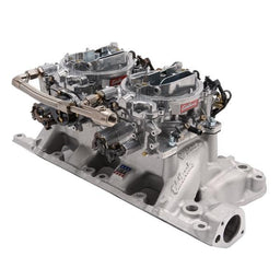 Edelbrock Edelbrock Performer RPM Dual Quad Air-Gap Manifold and Carburetor Kits 2035 Autofit