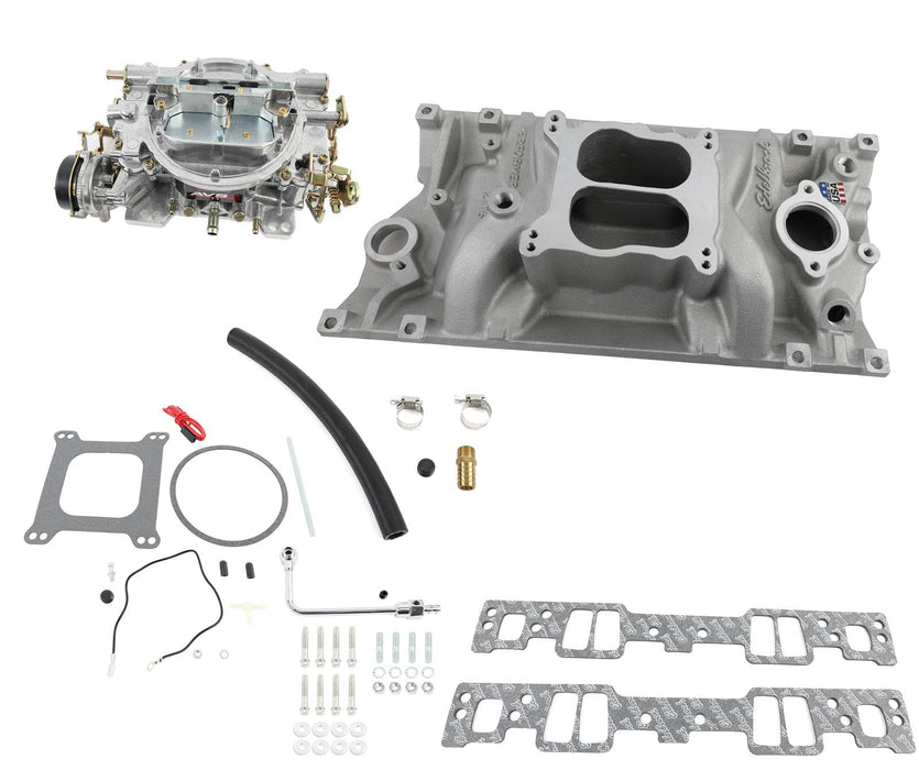 Edelbrock Edelbrock Performer Vortec Intake Manifold and Carburetor Kits 2007 Autofit