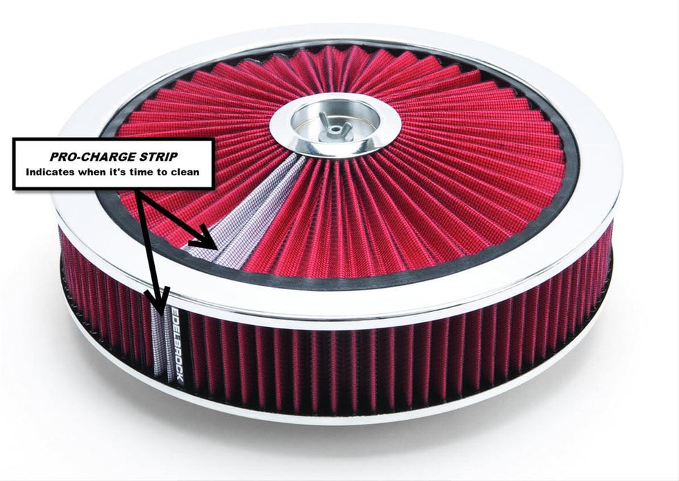 Edelbrock Edelbrock Pro-Flo High-Flow Series Air Cleaners 43660 Autofit