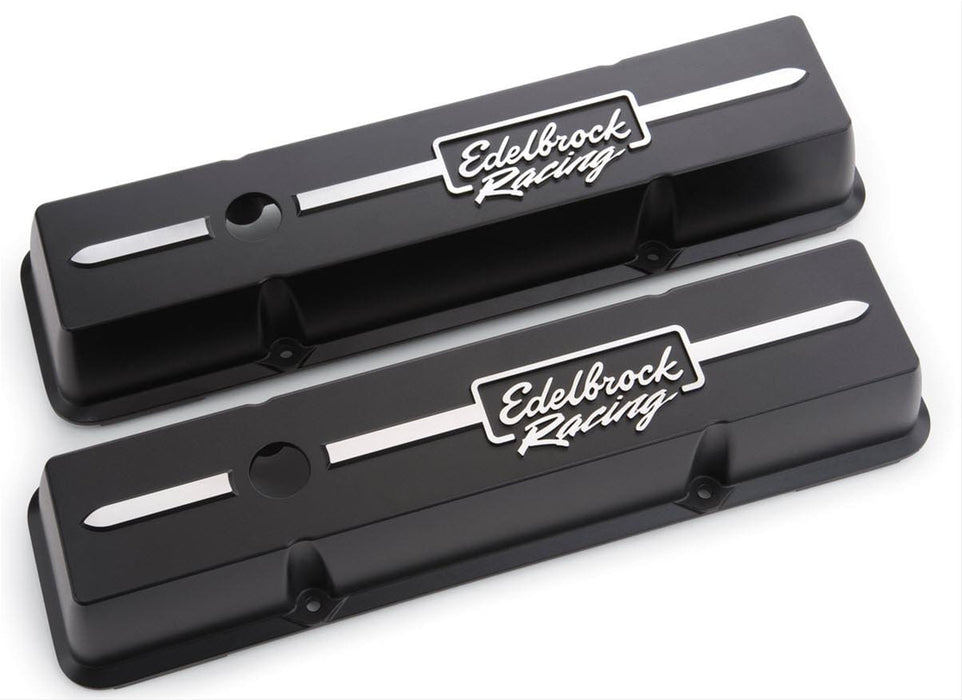 Edelbrock Edelbrock Racing Diecast Aluminum Valve Covers 41633 Autofit