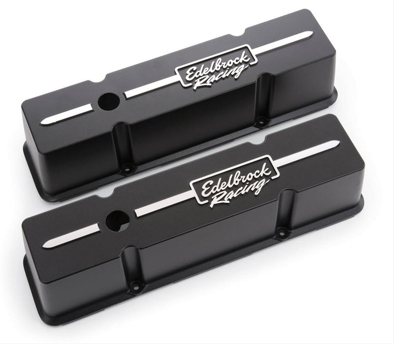 Edelbrock Edelbrock Racing Diecast Aluminum Valve Covers 41643 Autofit