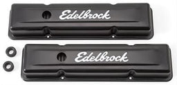 Edelbrock Edelbrock Signature Series Black Valve Covers 4443 Autofit